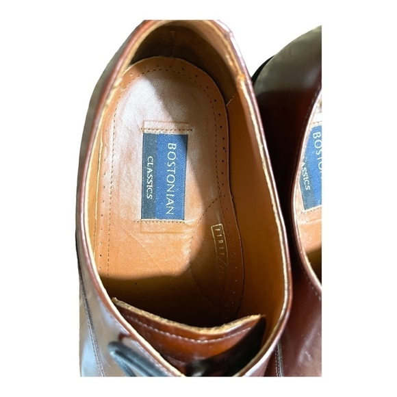 BOSTONIAN FIRST FLEX, MENS BROWN LEATHER DRESS SHOES. SIZE 11 1/2M - Picture 5 of 7
